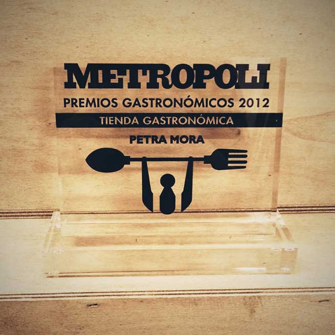 premio metrópoli 2012 a Petra Mora, mejor tienda gastronómica