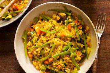 receta de arroz de verduras al curry Petra Mora