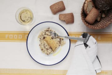 risotto con queso Idiazábal